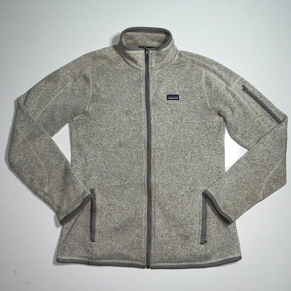 Patagonia Better Sweater Jacket Womens Gray Fleece Full Zip Long Sleeve Medium